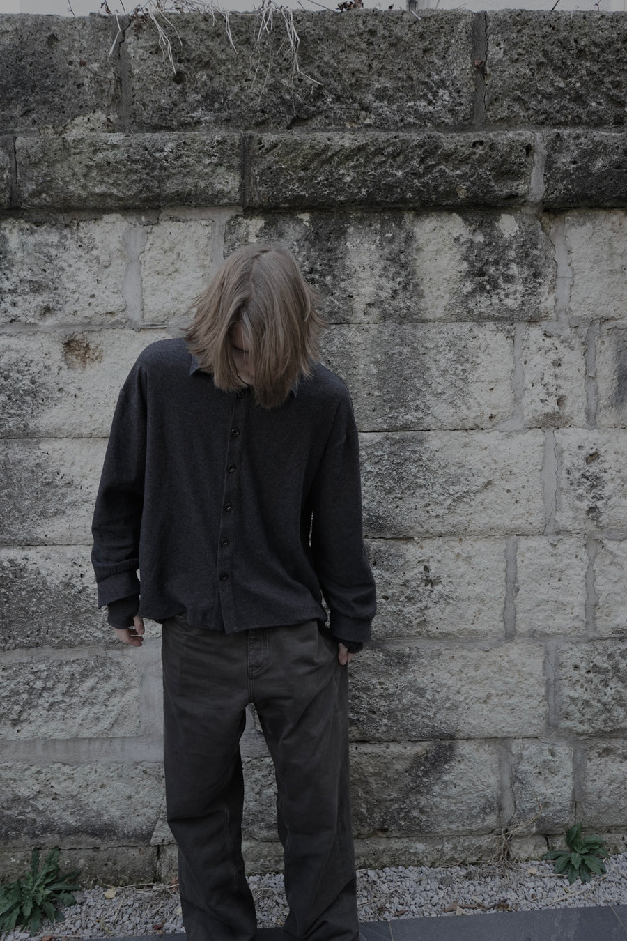 Driftwood Button-Up in Wool