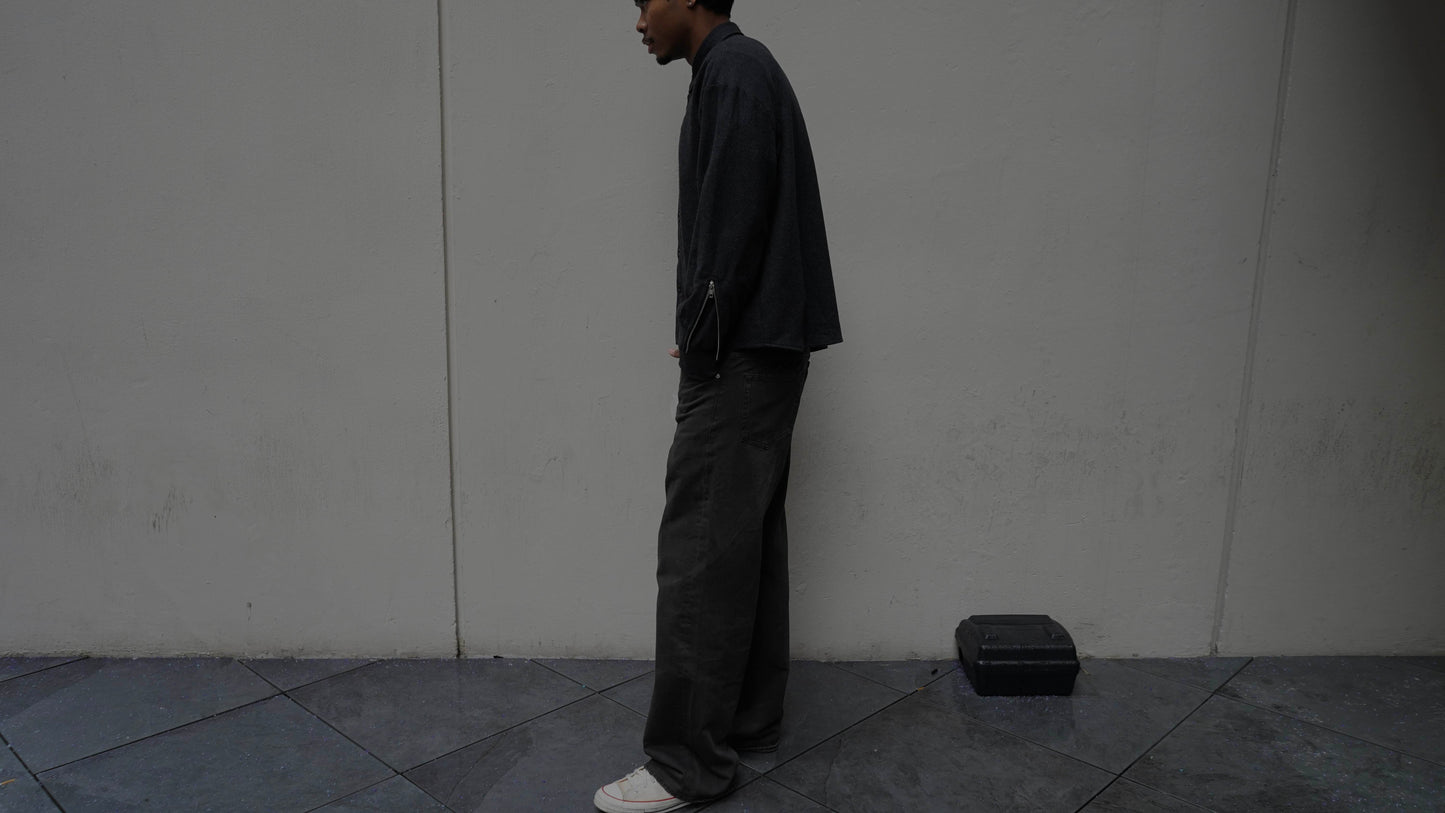 Driftwood Wool Button-Up Shirt