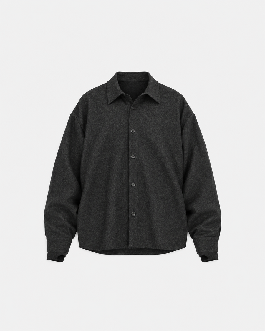 Driftwood Button-Up in Wool